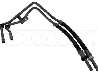 624-857 – DORMAN Auto Trans Oil Cooler Hose Assembly, OE Replacement 8 Inch Hose Overall Length Flexible With 4 Plast...